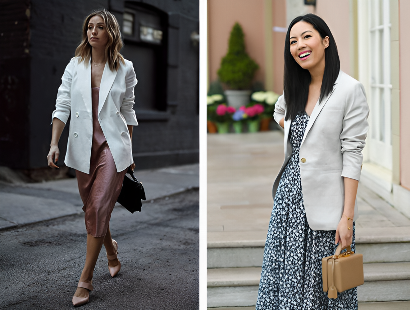 Как сочетать оверсайз жакет с приталенными вещами?