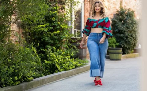 Как стилизовать одежду для высоких полных девушек?