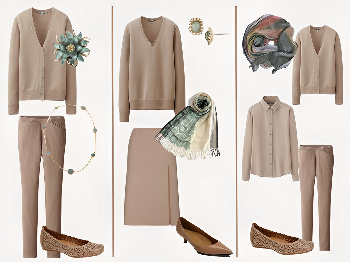 Как составить капсульный гардероб на основе бежевых базовых вещей?